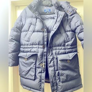 Navy blue polo big boys size 10/12 puffer coat
